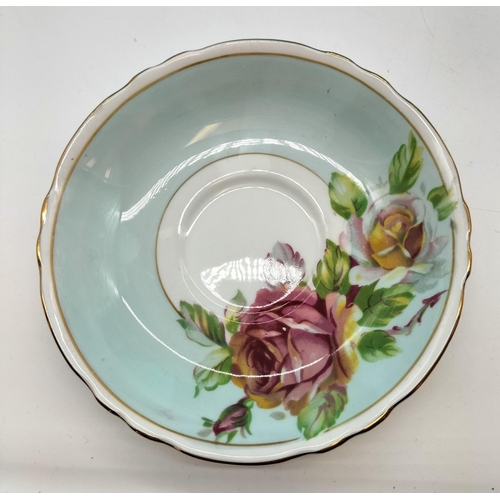 181 - Paragon Cabinet Cup and Saucer in a Rose Design.