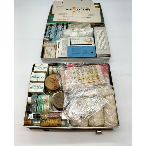 189 - Vintage First Aid Cases plus Contents (2).