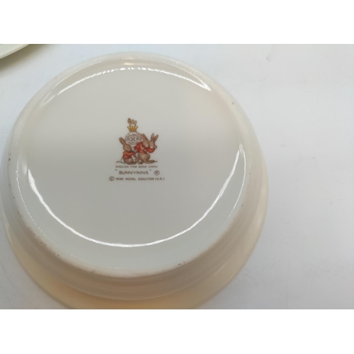 248 - Royal Doulton Bunnykins 20.5cm Plate and Bowl.