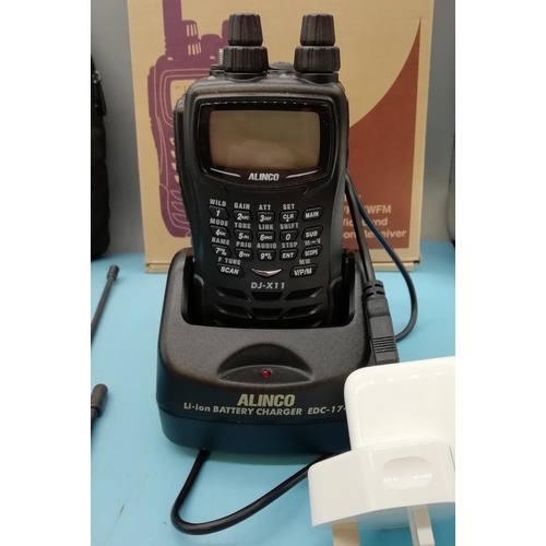 Boxed Alinco DJX11 Wide Band Communication Receiver plus a Jupiter II