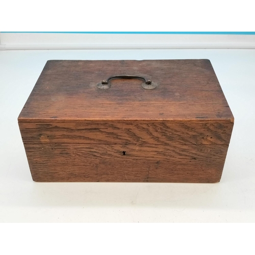 53 - Wooden Box containing Medical Equipment - Saw, Clamp, etc.