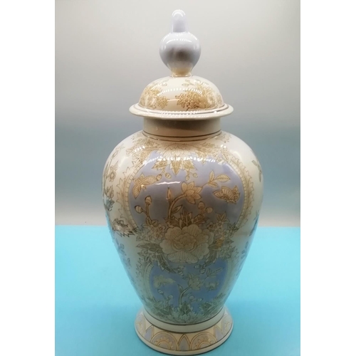 793 - Large 46cm Ceramic Temple Jar.