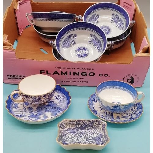 795 - Collection of Blue and White China to include Spode, Royal Crown Derby, etc.