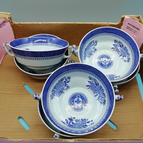 795 - Collection of Blue and White China to include Spode, Royal Crown Derby, etc.