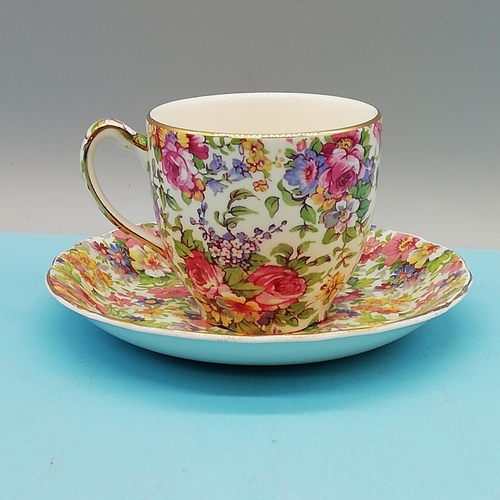 119 - Royal Winton Chintz Cake Stand, Cup and Saucer.