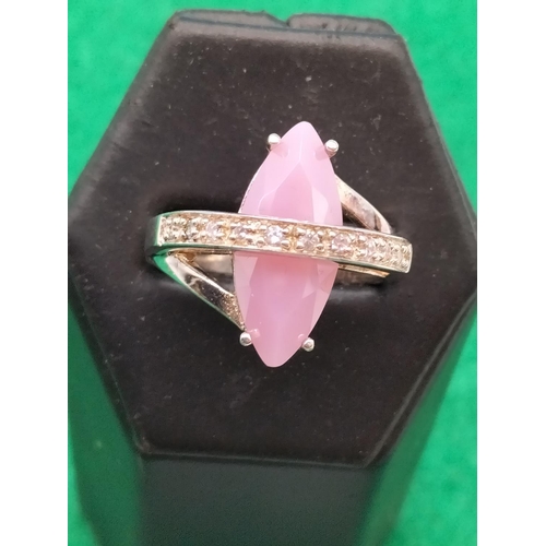 70A - 925 Silver Ring. Size Q.