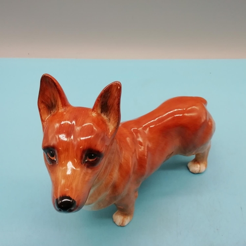 78 - Alton China Model of a Welsh Corgi. 16cm High x 18cm.