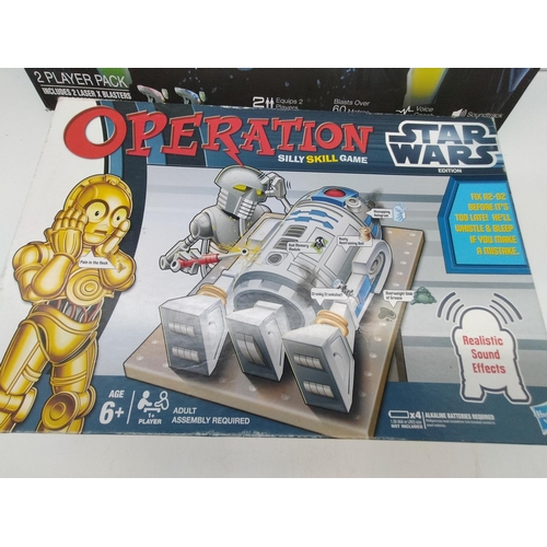 783 - Star Wars Operation plus Laser X Games.