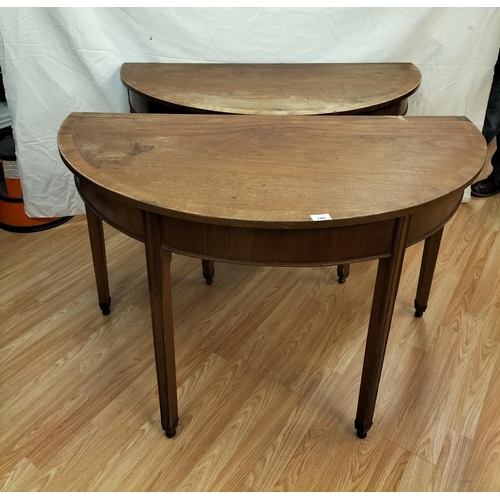 786 - Walnut Veneer Table (76cm High, 122cm x 126cm) or 2 x Hall Tables (76cm High, 122cm x 63cm). This Lo... 