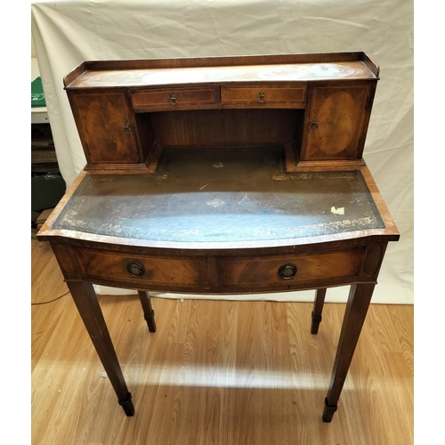 789 - Edwardian Ladies Writing Desk. 94cm High, 68cm x 42cm. Desk Top 73cm. Knee High 60cm. This Lot is Co... 