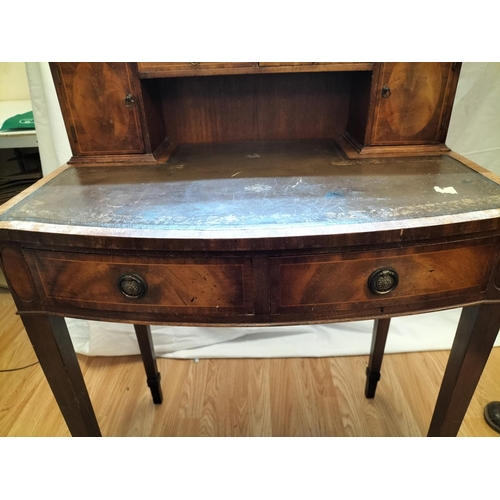 789 - Edwardian Ladies Writing Desk. 94cm High, 68cm x 42cm. Desk Top 73cm. Knee High 60cm. This Lot is Co... 