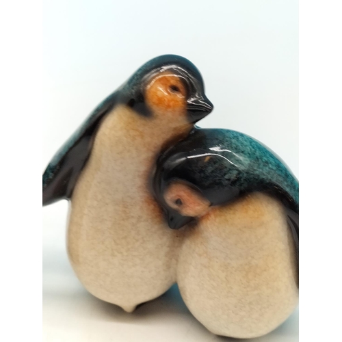 81 - Aynsley Penguin Figures. Largest being 12cm x 10cm