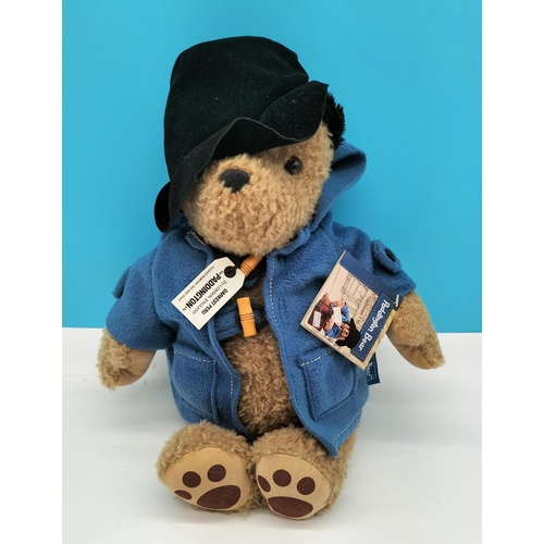 214 - New with Tags 37cm 'Paddington Bear' Plush Toy.