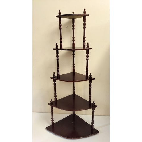 220A - 5 Tier Whatnot. 123cm Tall. This Lot is Collection Only.