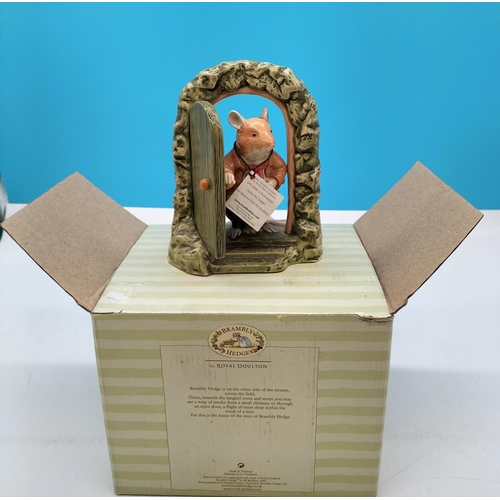 226 - Royal Doulton Brambly Hedge 14cm Figure 'Home for Supper' DBH 69. Boxed with Certificate.