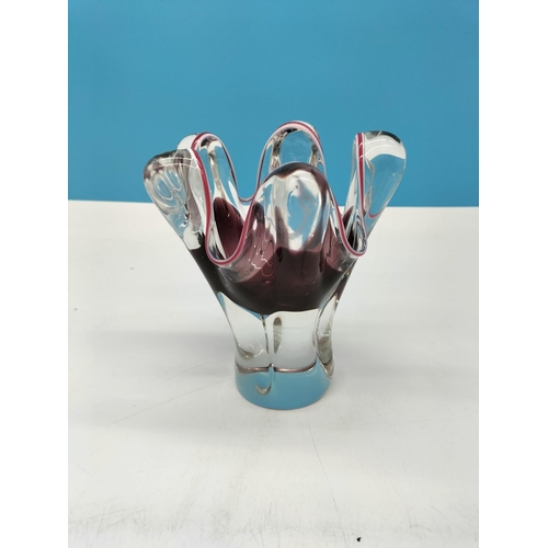 227 - Murano 17cm Glass Vase.