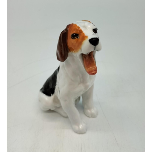 229 - Royal Doulton 10cm Figure of a 'Yawning Dog' HN1099.