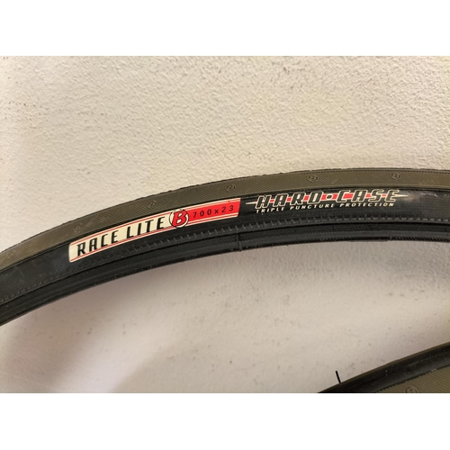 23 - Bontrager Race Lite 700x23 Hard Case Triple Puncture Protection Tyres.