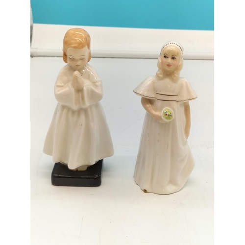 368 - Royal Doulton Figures (2) - 'Bedtime' HN 1978 (Seconds Quality) and 'Bridesmaid' HN 2874 (Firsts). T... 