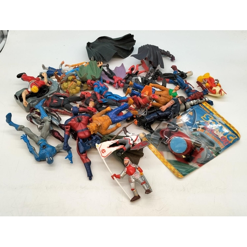 376 - Assortment of Vintage 90's/Early 2000s Marvel and Mixed Toy Figures.