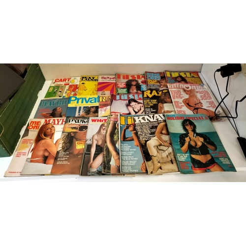 606 - Collection of Adult Magazines to include Whitehouse, Fiesta, Men Only, etc.