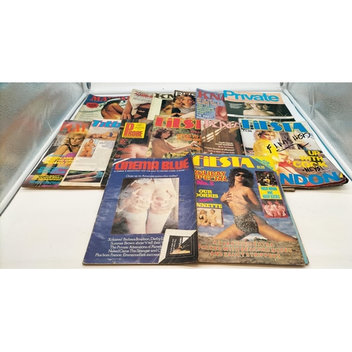 606 - Collection of Adult Magazines to include Whitehouse, Fiesta, Men Only, etc.