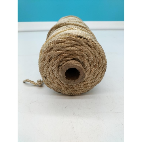 726 - Roll of 5mm Diameter Cord/String. Roll measures 29cm long and has a Diameter of 10cm.