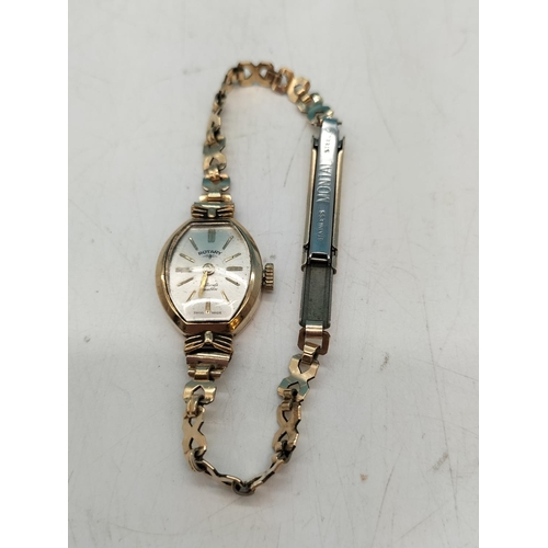 25A - 9ct Gold Ladies Rotary Watch W/O.