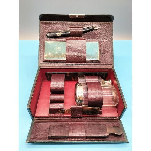 374 - Vintage Hamon 42 Paris Part Gentleman's Travel Kit.