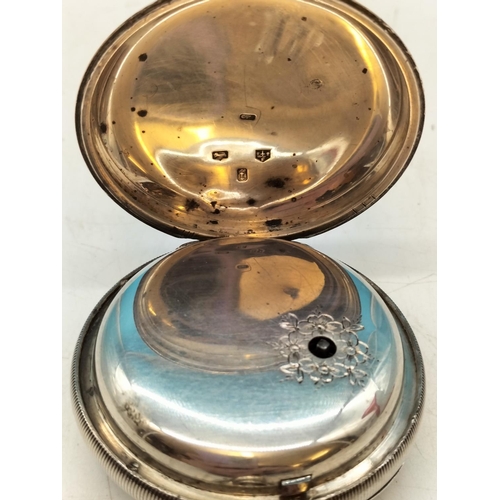 721 - Hallmarked Silver Pocket Watch. Requires Attention.