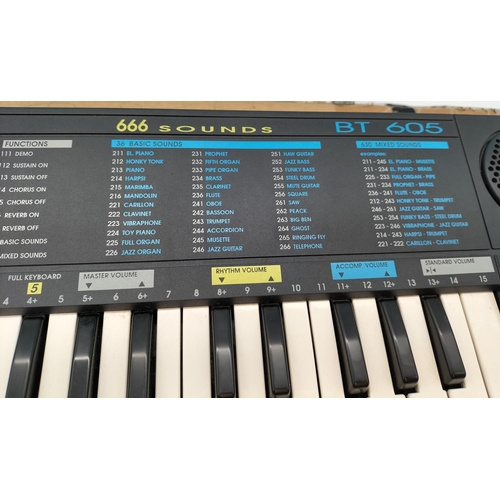 717 - Boxed Bontempi System 5 Small Keyboard. W/O.