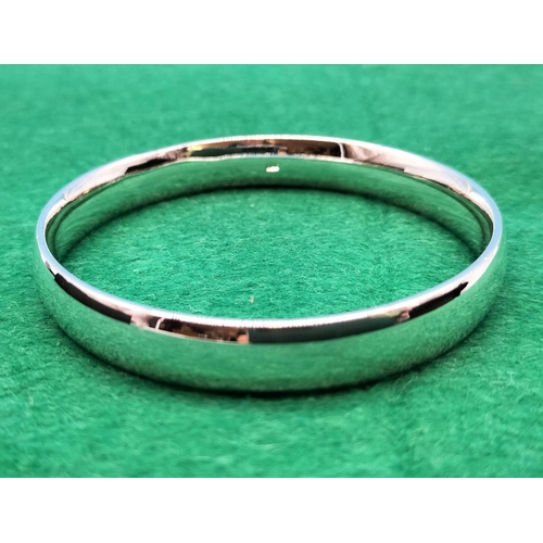 60A - Sterling Silver Bangle. Stamped 925. 46 Grams.