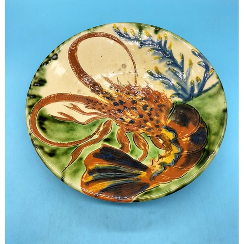 64 - Puigdemont 28cm Plate/Charger depicting a Lobster.