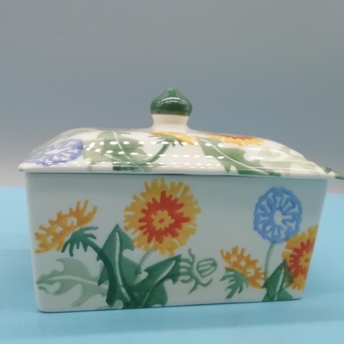 100A - Emma Bridgewater Butter Dish. 9cm High, 14cm x 10cm.