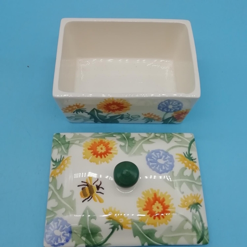 100A - Emma Bridgewater Butter Dish. 9cm High, 14cm x 10cm.