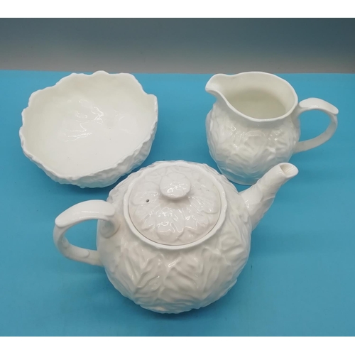 24 - Coalport 'Countryware' 10cm Teapot, Sugar and Milk Jug.