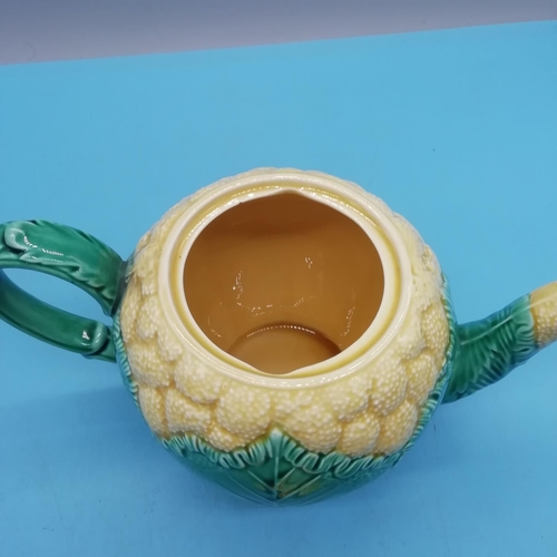 26 - Wedgwood 'Cauliflower' Design Teapot. 14cm High, 22cm Spout to Handle.