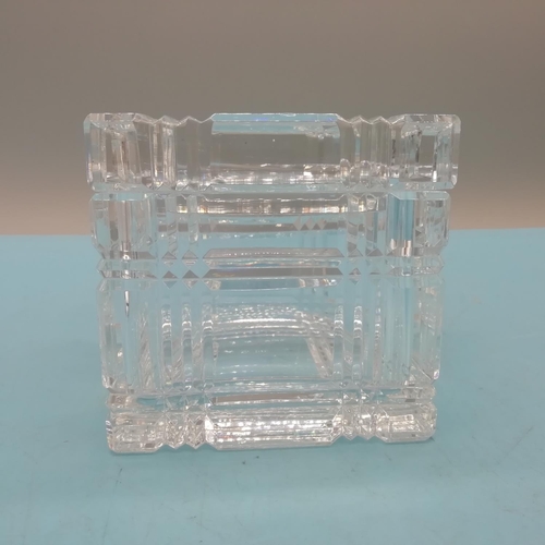 32 - Cut Glass Crystal Trinket Box possibly Waterford.