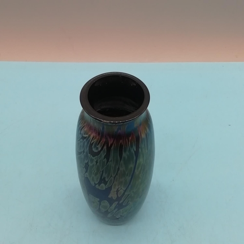 50 - Royal Brierley Iridescent 12cm Glass Vase.