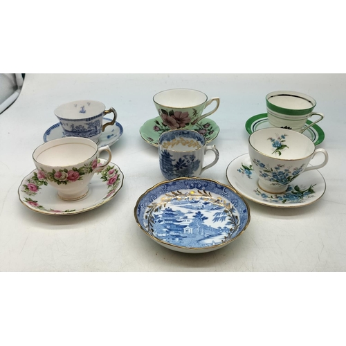 Selection of Vintage Cups and Saucers to include Royal Albert.