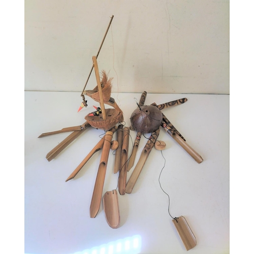 776 - Wooden and Coconut Wind Chimes (2)