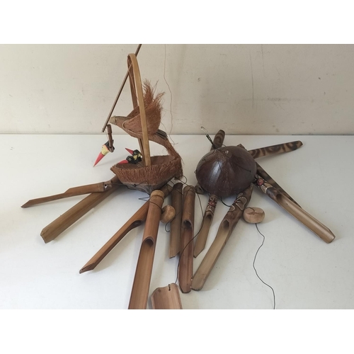 776 - Wooden and Coconut Wind Chimes (2)