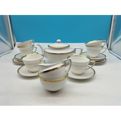 780 - Royal Worcester 19 Piece Part Tea Set in the 'Viceroy' Pattern to include Teapot, Cups and Saucers, ... 