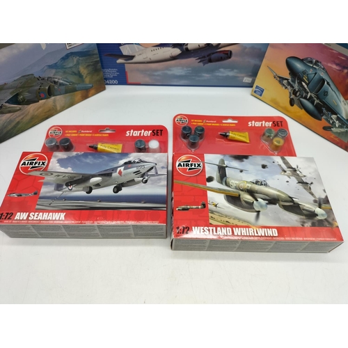 782 - Collection of 5 Model Kits to include Italeri 1:72 Scale F-4S Phantom II and Harrier GR 3 'Falkland'... 