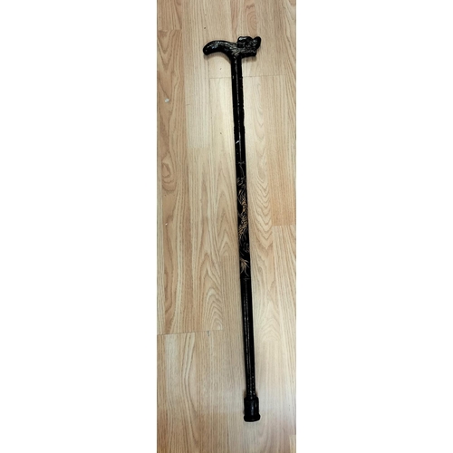 786 - Dragon Design Walking Stick. 90cm Long.