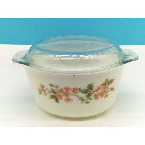 789 - Extra Large Pyrex Oven to Table Lidded Casserole Dish. 12cm High, 23cm Diameter. A/F Chip to Lid.