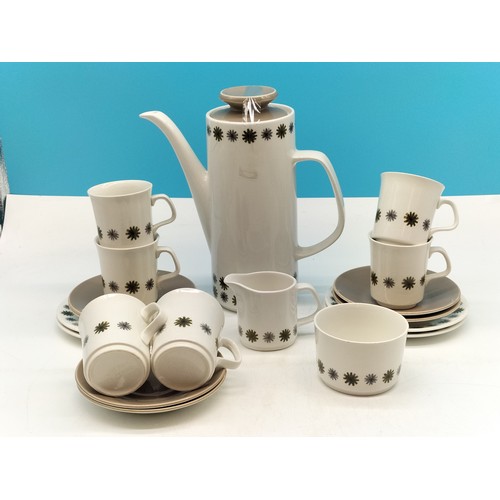 787 - 1970's J G Meakin 19 Piece Part Coffee Set