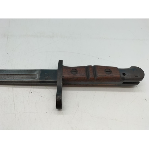 35A - 1917 Remington Bayonet with Sheath. Off Enfield Rifle.