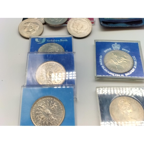 36 - Collection of Commemorative Coins and Stamps.