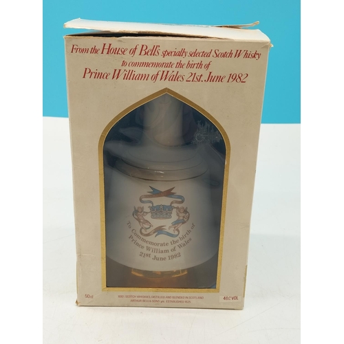 42 - Boxed and Full Wade Whisky Bell 'To Commemorate the Birth of Prince William 1982'.